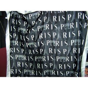 J. Mico Sancho PARIS Scarf 35 x 35 Black White Wrap Shawl